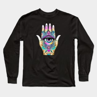 Hamsa Eye Long Sleeve T-Shirt